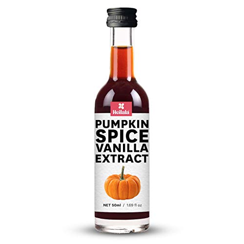 Pumpkin Spice Vanilla Extract â€“ Heilala Pure Vanilla infused with Pumpkin Spice Extract, Perfect for Baking, Desserts and Drinks, Made using Hand-Selected Vanilla Beans from Polynesia, 1.69 fl oz