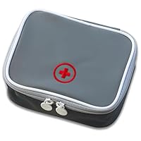 CYXZMYA Medikamententasche,Grau Reiseapotheke,Reiseapotheke Tasche,Erste Hilfe Tasche,Notfalltasche,Erste Hilfe Tasche Leer,Medikamententasche Reise,Square Organizer,für Office,Home,Reisen(Grau)