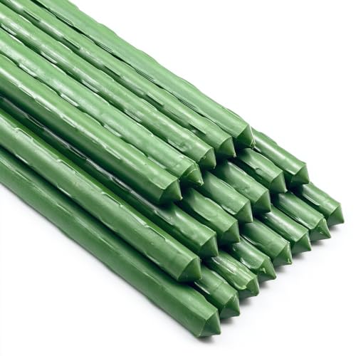 Garden Stakes, 48 Inch 4Ft Steel Tomato Plant Stakes...