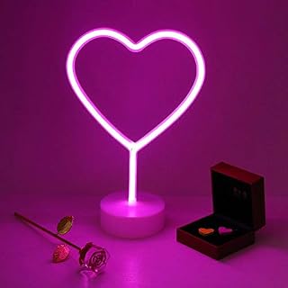 DANIDEER Led Neon Sign Art Decorative Lights Table Decoration Neon Lamp with Base