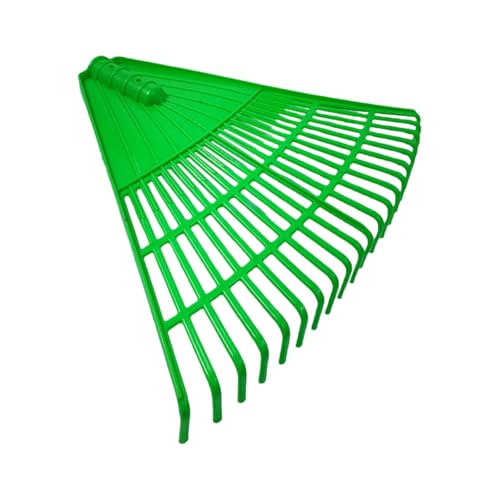 Yard Grass Rake Garden Rake Lawn Rake, Large Plastic Leaf Rake Head Replacement, Plastic Rake Hand Rake Garden Tool, Sanitation Rake Grass Sweeping And Leaf Falling Outdoor Special (Green)
