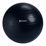 Gaiam Classic Balance Ball Chair Ball - Extra 52cm Balance Ball for Classic Balance Ball Chairs, Glossy Black, Hand pump included