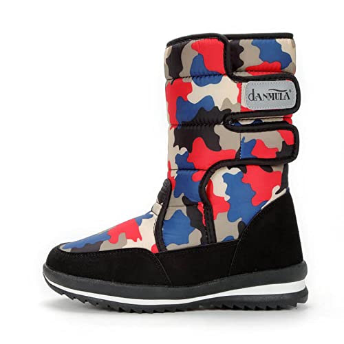 Little Surprise Box Women Snow Boots Bright Camouflage - Euro 37