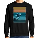 the Fan Tee Sudadera Adulto Sin Capucha de Hombre Deportes Surf Regalo Divertido Las Maniobras, Bodyboard Surfer Surfing Surfero 013 L