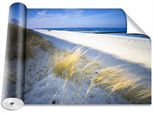 Papier peint plage de mer pour masquer les imperfections murales