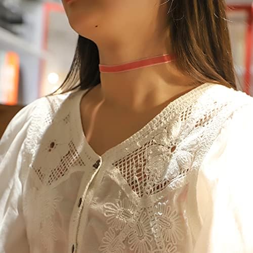 Manfnee Women's Lace Velet Choker Necklace Set Gothic Tattoo Elegant Chocker Collar