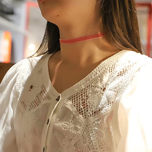 Manfnee 12Pcs Velvet Choker Necklace Lace Choker Gothic Classical Choker For Women #TOP4