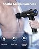 AERLANG Massage Gun, Massage Gun Deep Tissue, Percussion Handheld Muscle Massager for Muscle Pain Relief Fitness Recovery Body Shaping with 20 Speed Levels 6 Massage Heads, Gifts for Men