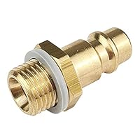 Druckluftkupplung mit Außengewinde 1/4 Messing Anschluss NW 7,2 - Betriebsdruck bis 35 bar