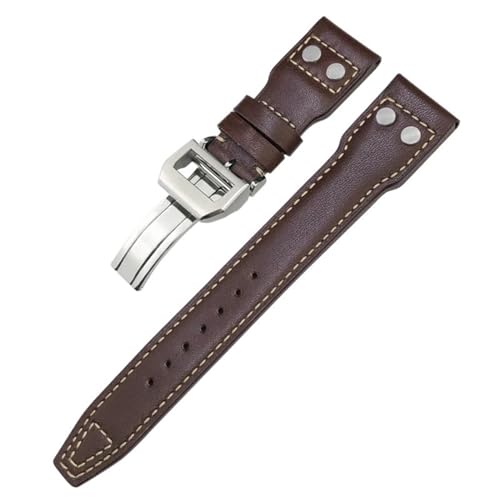 Bracelet de montre 20mm en cuir épais pour remplacer le bracelet Top Gun