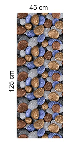 Image of CABANA HOMES Wall Stickers Botanical DIY Decal Stone Wallpaper for Home Decor (45 x 125 cm, 1 Roll) (6 sq. ft) Decorative Self Adhesive Furniture, Table Top, Wardrobe, Resturant