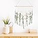 EOBTAIN Artificial Hanging Eucalyptus Wall Decor Fake Eucalyptus Leaf Green Plants Greenery Wall Hanging Leaves Rustic Farmhouse Boho Hanging Decor for Bedroom Living Room Bathroom Office,16"W x 20"L