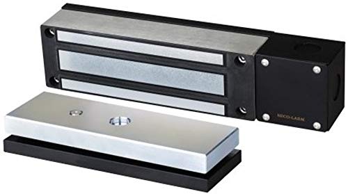Seco-Larm E-942FC-1K3SQ Weatherproof Electromagnetic Gate Lock with 1,300-lb (591kg) Holding Force, Includes a Magnetic Lock with Brackets for Armature and Magnet