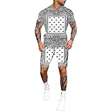 2-teiliges Herren-Outfit, Kurzärmlige Hemden, Sportliche Shorts, Lässiger Sommer, Karierte Trainingsanzüge, Herren-Sport-Set, Sommer-Outfit, 2-teiliges Set, Kurzärmlige T-Shirts Und Shorts, Lässiges, Stilvolles Trainingsanzug-Set, Herren-Trainingsanzug, 2-teiliger, Sportlicher Trainingsanzug Mit Kapuze, Kurzarm, Lässiger Sport-Hoodie, Shorts, Set, Herren-Sommer-2-teilige Outfits Lässiges Kurzarm-Muskel-T-Shirt Und Klassisch Geschnittenes Sport-Shorts-Set Trainingsanzug Herren-Sport-Set