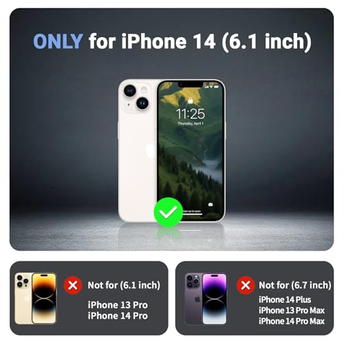 jaroco Magnetic for iPhone 14 Case, [Compatible with MagSafe][Military Grade Drop Protection][Heavy Duty Protection][Non-Slip][Shockproof] 2-Layer Durable Bumper Phone Case 6.1''-Army Green by jaroco - Image 6