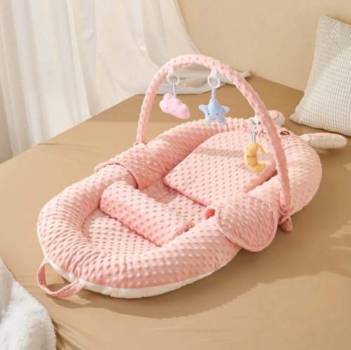 新品】スナグルミー petal 本体 専用カバー ピンク ベビーベッド