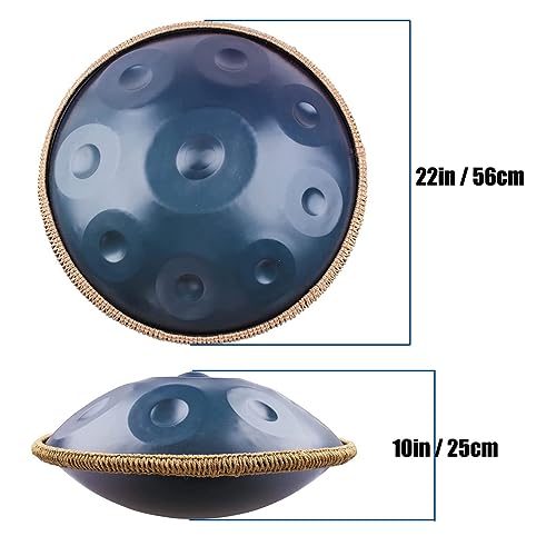 Tambor de acero Handpan armónico 9 notas 22 pulgadas miniatura 3