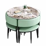 Style tendance : l'ensemble table et chaises rondes classiques dégagent un look décontracté et confortable avec une touche de style de bureau moderne. Avec un design simple et une forme élégante, cette combinaison table et chaise est le choix parfait pour décorer votre espace