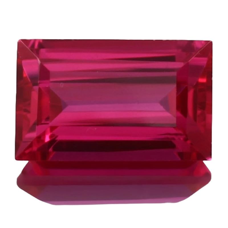 Rubis rouge du Mozambique émeraude 10x16mm pour remplacer pierre bague