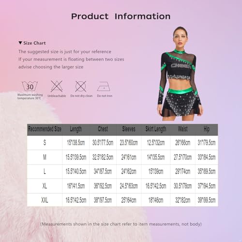 Traje de animadora cómodo y elástico para coreografías y disfraces 5