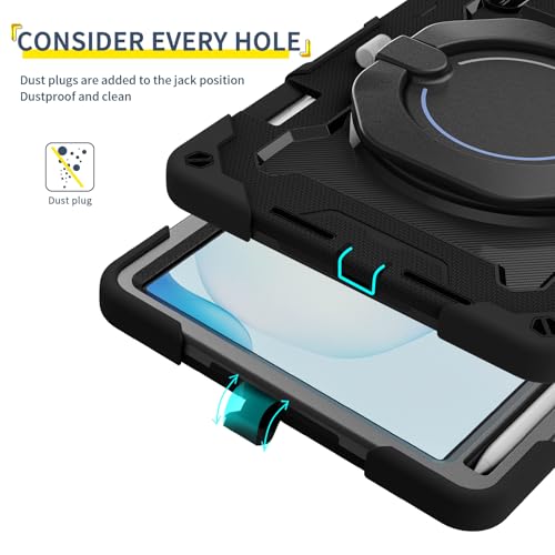 Funda Huawei MatePad 11.5 2025 antichoque con asa giratoria y soporte para lápices 5