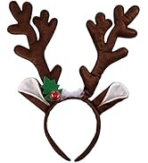 Christmas Reindeer Antlers Headband Christmas Costume Party Costumes for women, men, and children