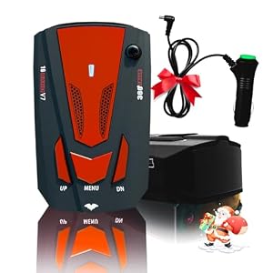 New Laser/Radar Detectors Driving Aids for Cars – Long Range Detection, Mute Memory, Led Display, City/Highway Mode Detectors, Ideal Gifts for Cars (Red)