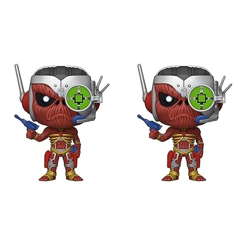 Funko Pop Pop! Rocks: Iron Maiden- Eddie- Somewhere In Time W/Chase (Styles May Vary) Multicolor (Pack Of 2)