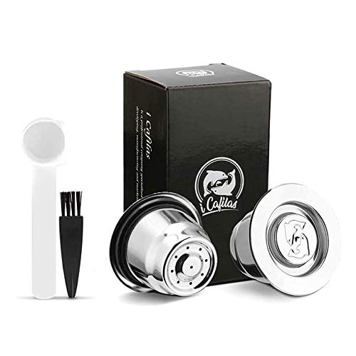 Wiederbefüllbare Nespresso Kaffeekapsel aus Edelstahl zum Nachfüllen - Wiederverwendbare Refill-Kapsel kompatibel mit Nespresso-Maschinen,