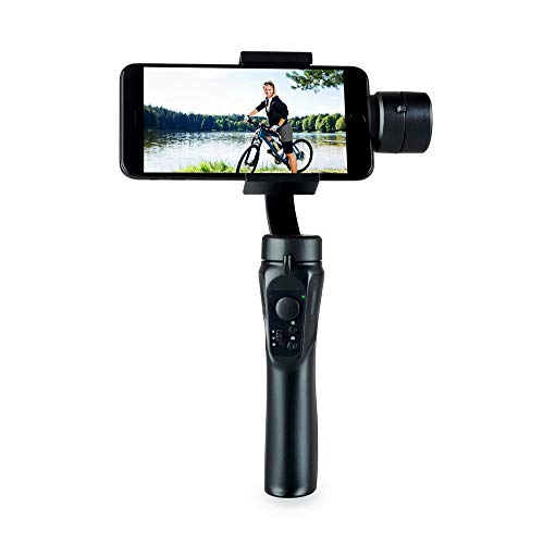 Cardán de vídeo suave para iPhone con estabilizador cardán de mano de 3 ejes y seguimiento