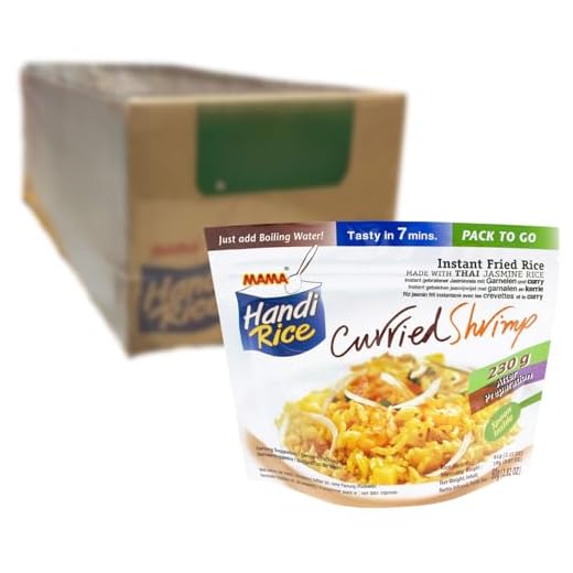 MAMA - Instant Reis Curry Garnelen - Multipack (10 X 80 GR)