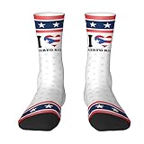 FJQWKLF I-Love-Heart-Puerto-Rico-Puerto-Rican-Flag Gifts Calcetines lindos para mujer Calcetines estéticos casuales Calcetines neutros para mujer