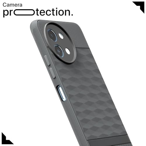 Image of Shockproof Case for Vivo Y38 5G / Y58 5G | Full Camera Protection | TPU Flexible Back Cover for Vivo Y38 5G / Y58 5G (Graphite Grey)
