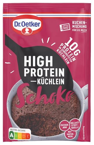 Dr. Oetker Kuchenmischung High Protein Küchlein Schoko 10er Set – Protein-Snack mit Schoko-Geschmack (10 x 50g) Dr. Oetker Kuchenmischung High Protein Küchlein Schoko 10er Set – Protein-Snack mit Schoko-Geschmack (10 x 50g)