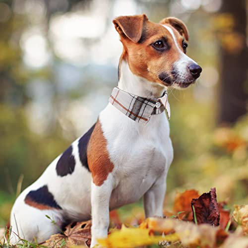 Faleela Cotton Plaid Shirt Style Dog Collar Soft Cute,Boy Dog Collar With Quick-Release Buckle,Adjustable Bow Tie Collar For Small Medium Large Dogs thumb #3