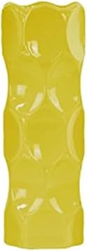 Urban Trends Ceramic Decorative Yellow Cylindrical Vase, Decor Center Piece for Home Decor for Living Room, Table, Office Decor 5.00"x5.00"x13.50"H