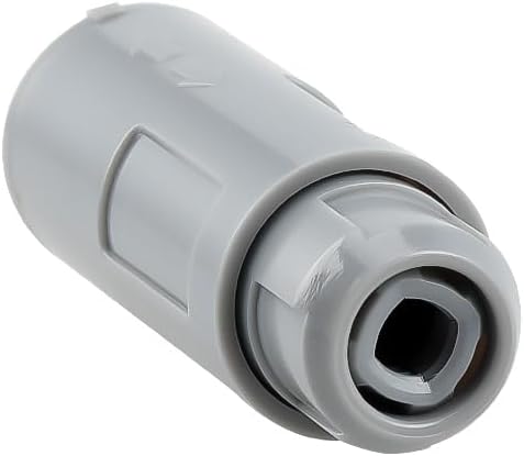 Uonecn 2 Pin Female Floating Receptacle, CRB.M03.GLL.C72G Style Push-Pull Connector Compatible with LEMO/REDEL 2P Series, B Key (60°) IP50 Socket for Industrial, Measurement, Automotive