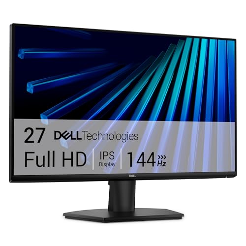 DELL SE2726H Monitor de 27 pulgadas Full HD 1080p 144Hz IPS 1ms MPRT AMD FreeSync VESA 100x100mm, 2 HDMI, Negro, 3 años de garantía