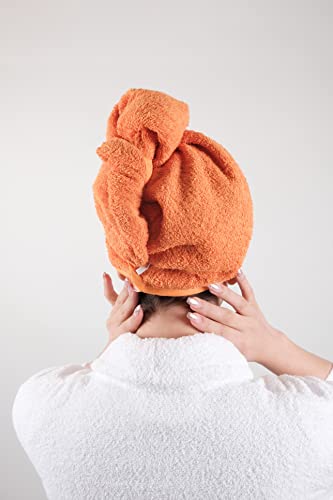 LLAMAXY Hair Towel 100% Pure Organic Cotton Hair Drying Towels Adult Child Hair Wraps Hair Turban - Image 4