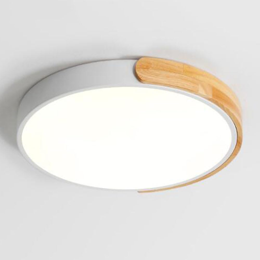 Circulararon Ceiling Lamp Indoor Flush Mount Ceiling Light Nordic Style Ultra Thin Flat Ceiling Lighting Fixture with Remote Control Modern Ceiling Lamps for Bedroom Hallway Bathroo(W/Pink
