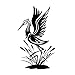 Produktbild Juabc Kunstabziehbild Vogel Egret Wandaufkleber Wohnzimmer Dekoration Tier Wandkunst Applique Aufkleber Home Wanddekoration 58 Cm X 98 Cm