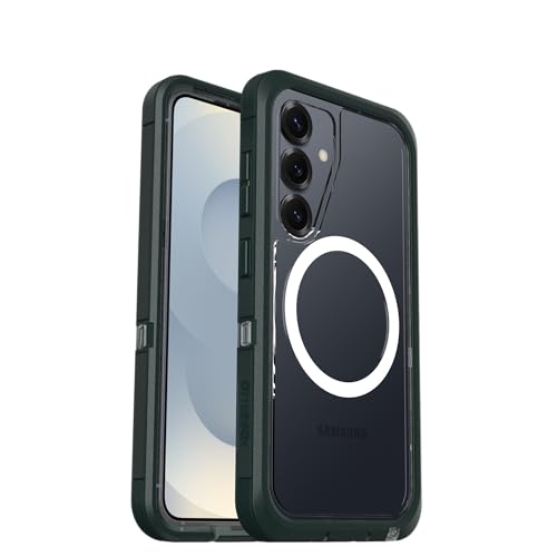 Image of OtterBox Samsung Galaxy S25 Defender Series XT Clear Magnet Case - Sagebrush Green