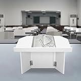 Foldable Tabletop Lectern Tabletop Podium Desktop Lectern Podium Stand Portable Presentation Podium Desk Teacher Speaker Lecture Classroom Presentation Stand Lectern Book Stand
