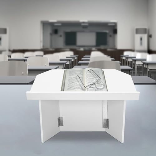 Foldable Tabletop Lectern Tabletop Podium Desktop Lectern Podium Stand Portable Presentation Podium Desk Teacher Speaker Lecture Classroom Presentation Stand Lectern Book Stand