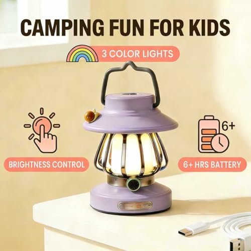 Set de Lámparas para Camping Infantil con Luz Recargable y Sensor miniatura 2
