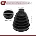 HEROFFIX 1 Set CV Joint Boot Kit for Mercedes-Benz GL350 2013-2016 Outer Constant Velocity Joint Boot W/Clamps No.A1663300285 Black Rubber