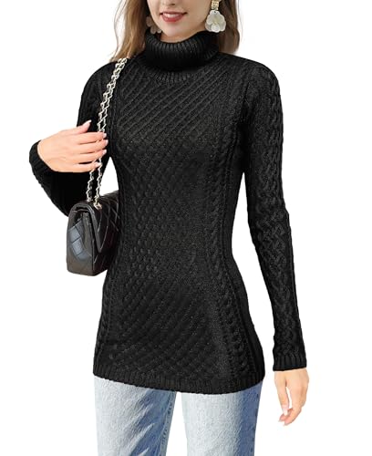 Amazon.com: v28 Sweaters for Women Long Sleeve Soft Knitted Cable