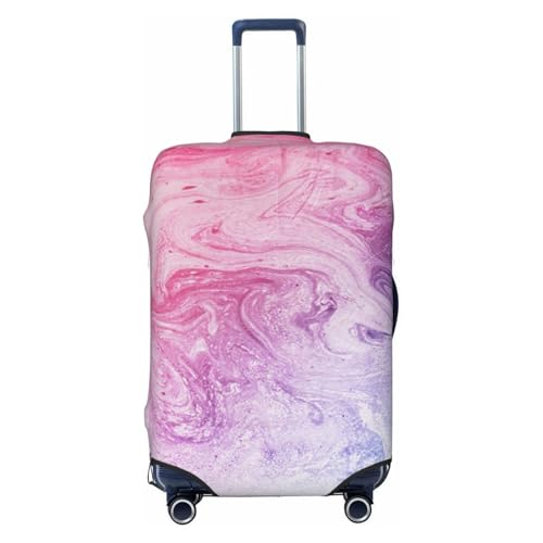 Colorful Marble Pastel Pink Blue Purple Print Luggage Suitcase Covers Elastic Washable Luggage Protector Luggage Covers For Suitcase