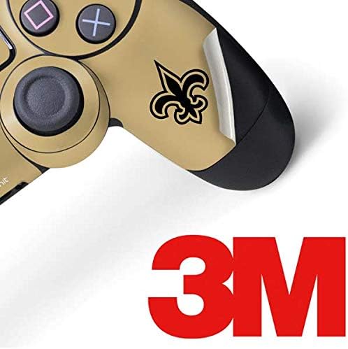 Vista 11 de Skinit Decal Gaming Skin Compatible with PS4 Controller - Officially Licensed NFL New Orleans Saints Double Vision Design Oro
