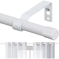 Bastone Per Tende Regolabile Acciaio Inox - Diametro 16mm, Lunghezza 76-157cm, Argento - Foto 11